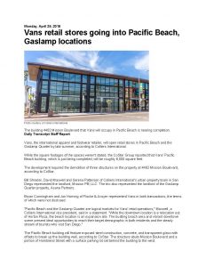 Vans Retail Stores Going Into Pacific Beach Gaslamp Locations Page 1